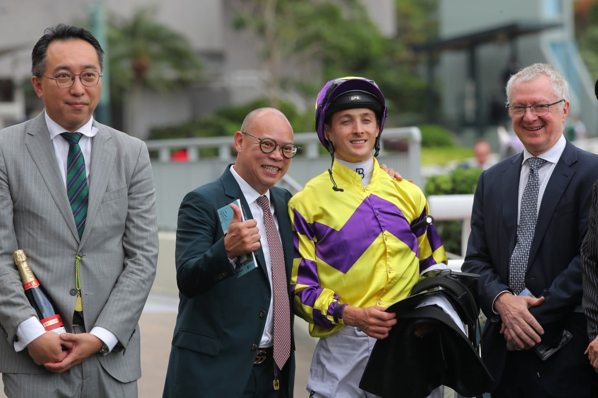 Bloodstock agent David Price (right) celebrates his 1,000th Hong Kong win. Photos: Kenneth Chan