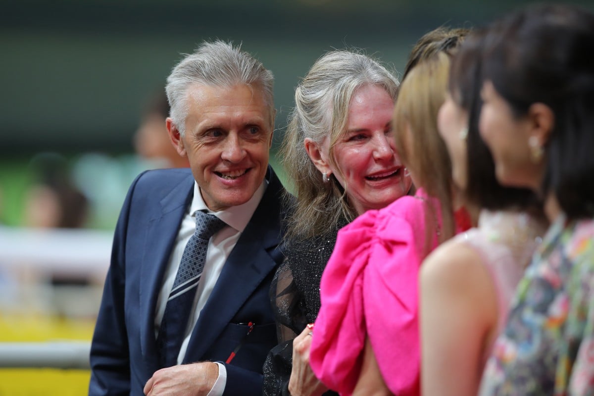 Mark Newnham celebrates a Happy Valley winner. Photos: Kenneth Chan