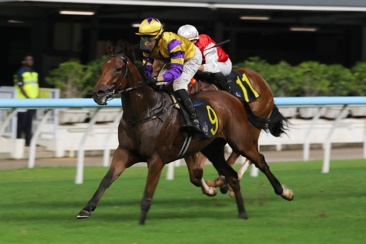 Le Zonda wins easily at Happy Valley in July. Photos: Kenneth Chan