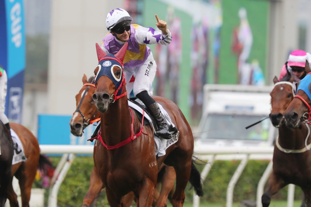 Stormy Grove wins the Classic Cup in March. Photos: Kenneth Chan