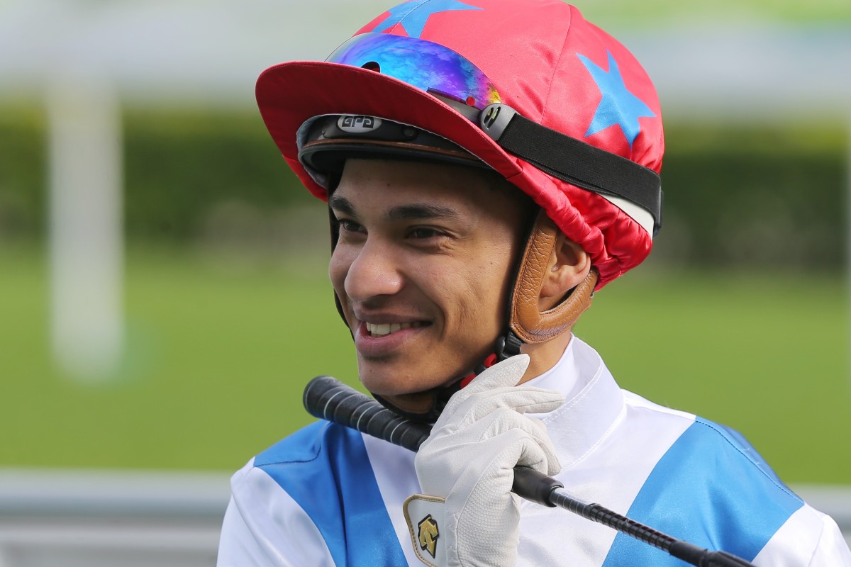 Grant van Niekerk shares a laugh after riding Big Party to victory earlier this season. Photos: Kenneth Chan