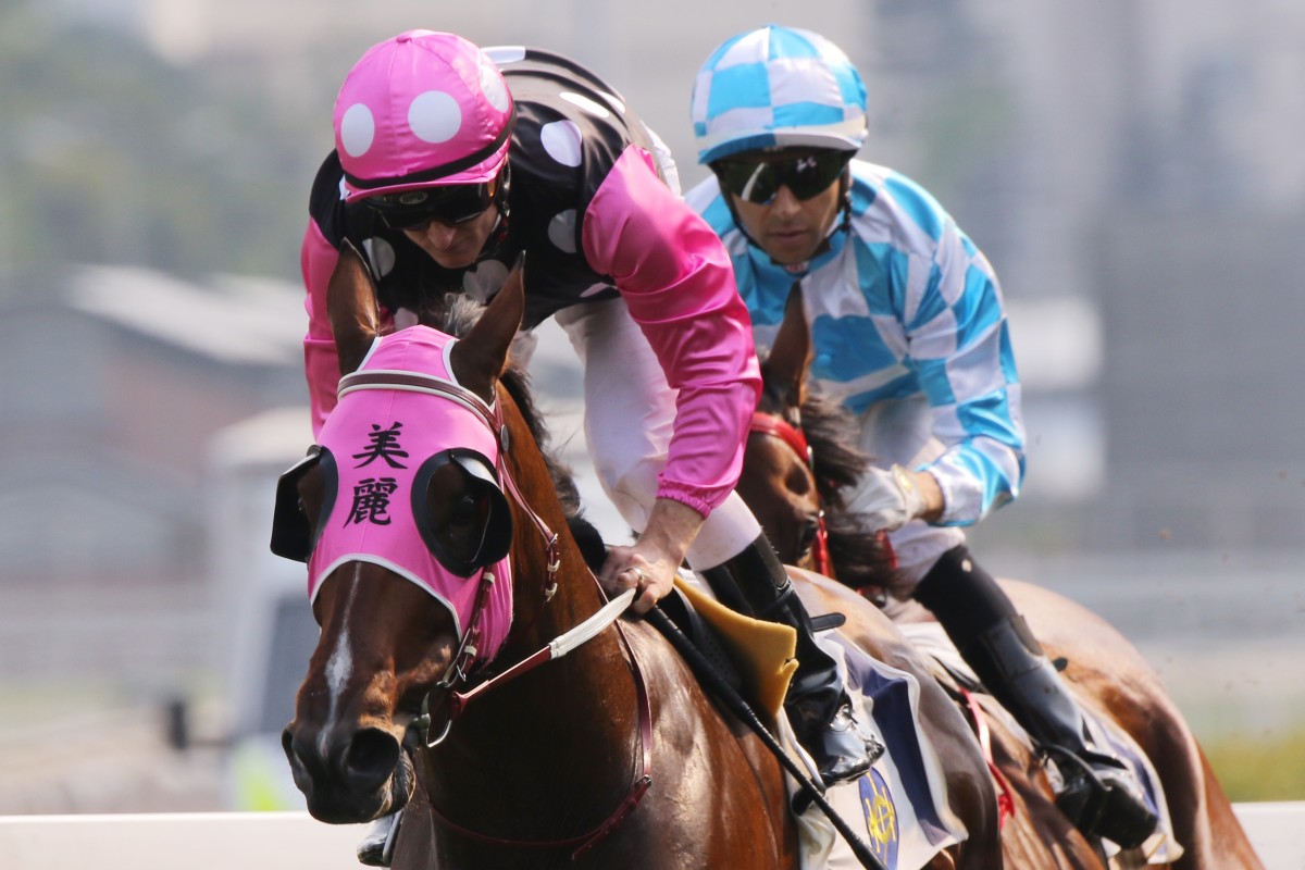 Zac Purton cruises to victory on Beauty Generation in the Group Two Chairman’s Trophy (1,600m) at Sha Tin on Sunday.