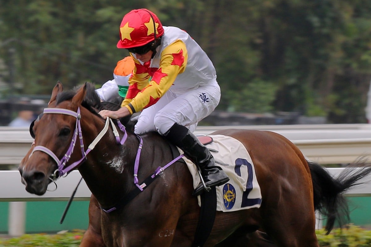 Mr Croissant races away to win at Sha Tin under Ryan Moore last month. Photos: Kenneth Chan