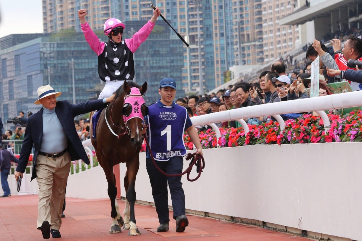 Beauty Generation returns to scale after winning the Group One Queen’s Silver Jubilee Cup in February. Photos: Kenneth Chan
