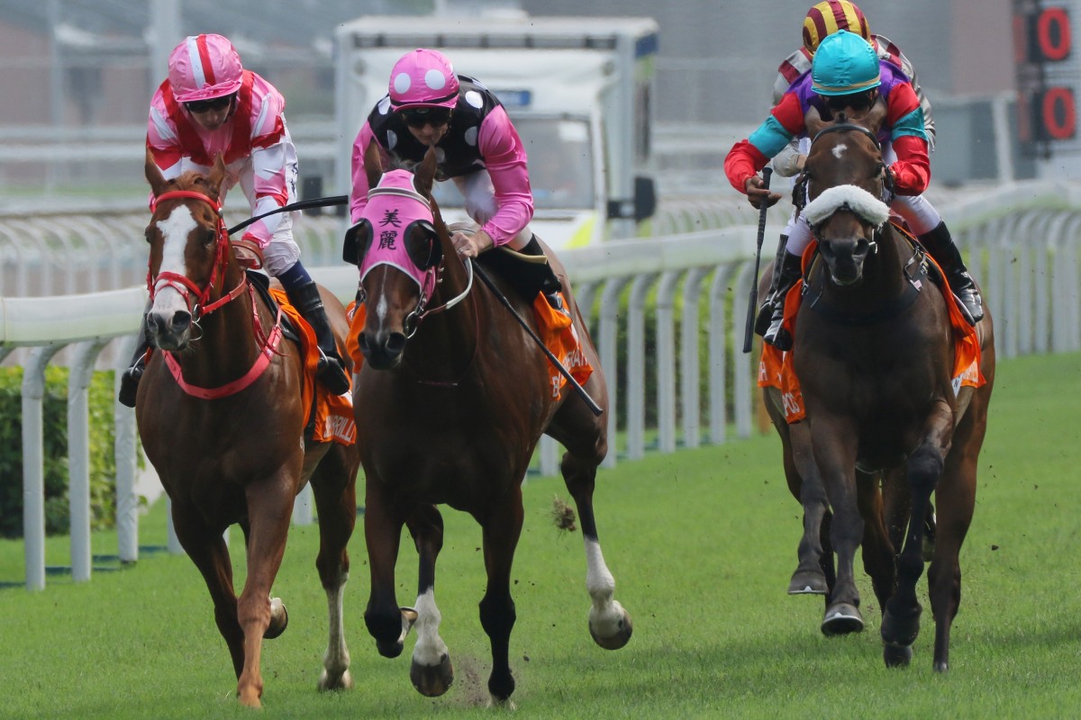 Beauty Generations cruises to victory in the Group One Champions Mile. Photos: Kenneth Chan