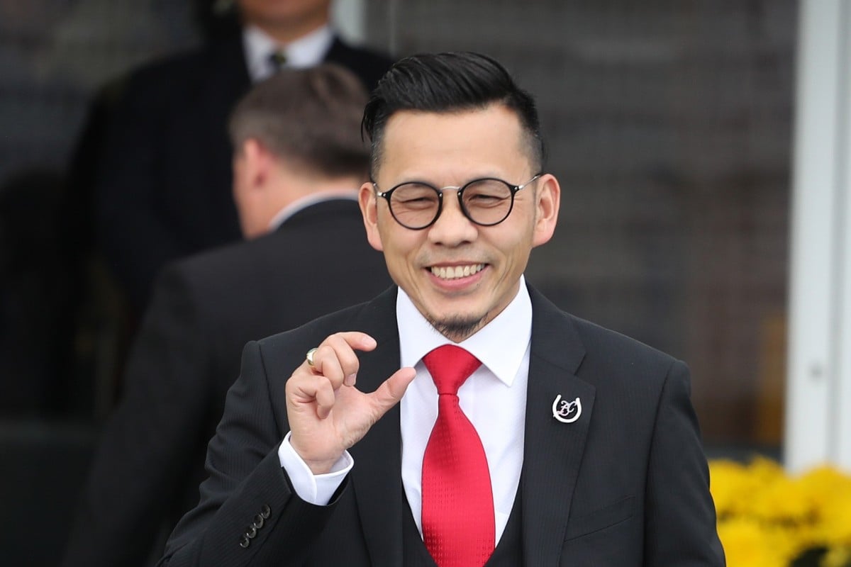 Trainer Frankie Lor teams up with his brother-in-law Peter Ho at Sha Tin on Saturday. Photos: Kenneth Chan