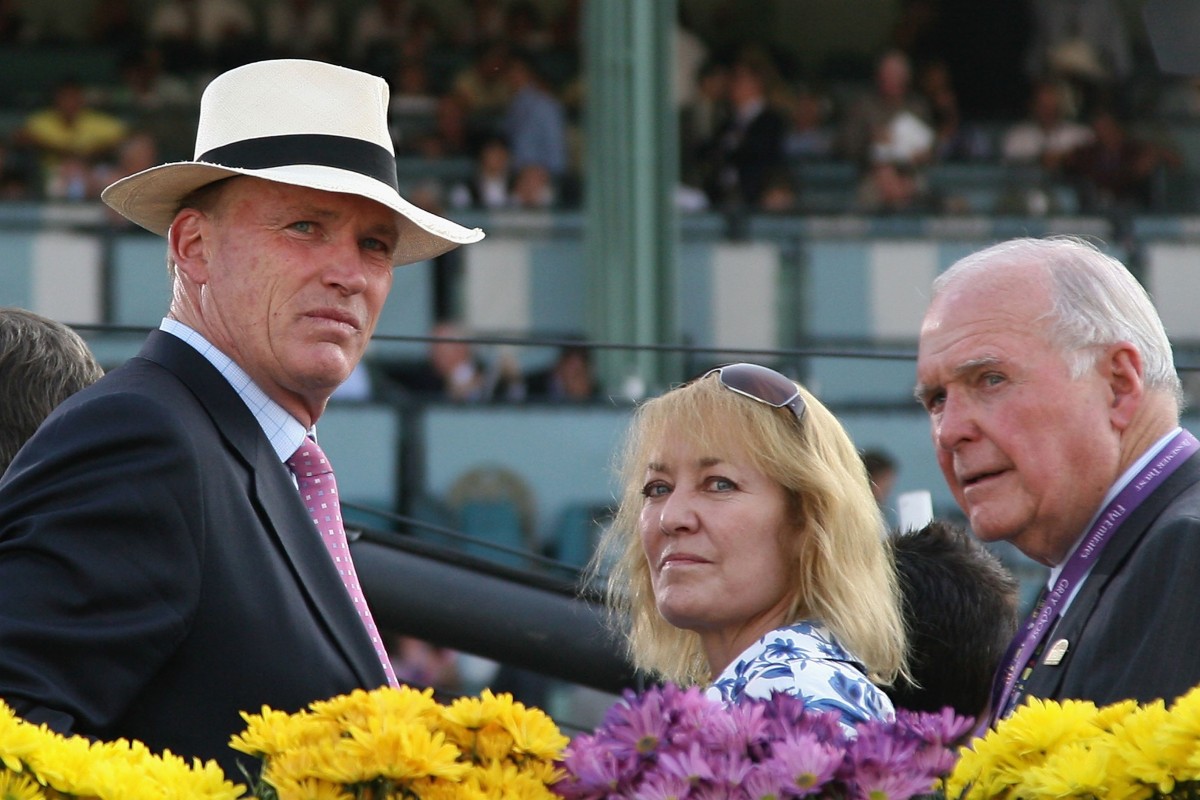 Trainer John Gosden (left) looks on at the Breeders’ Cup last year. Photo: California Christian Petersen/Getty Images/AFP