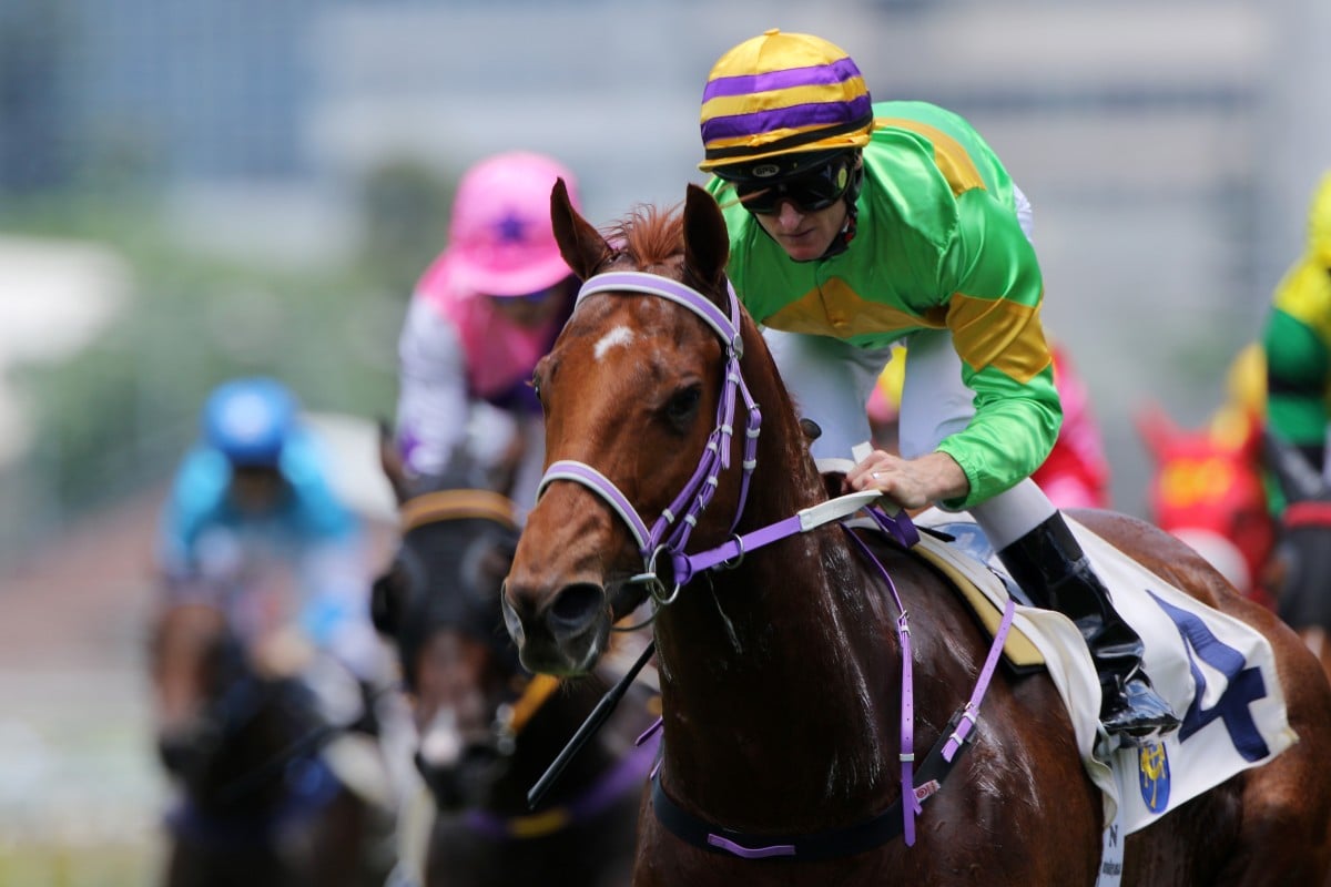 Zac Purton guides Classic Unicorn to victory at Sha Tin in June. Photos: Kenneth Chan