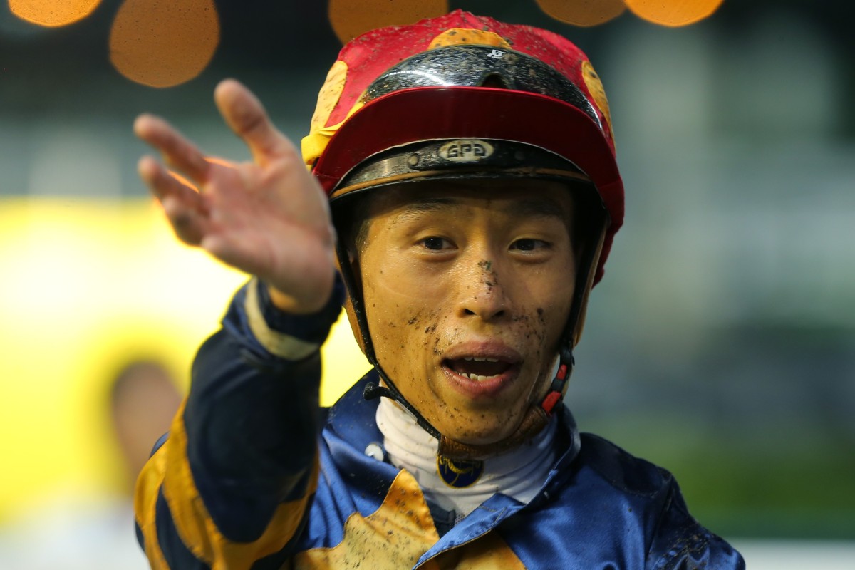 Vincent Ho after riding a winner at Happy Valley this week. Photos: Kenneth Chan