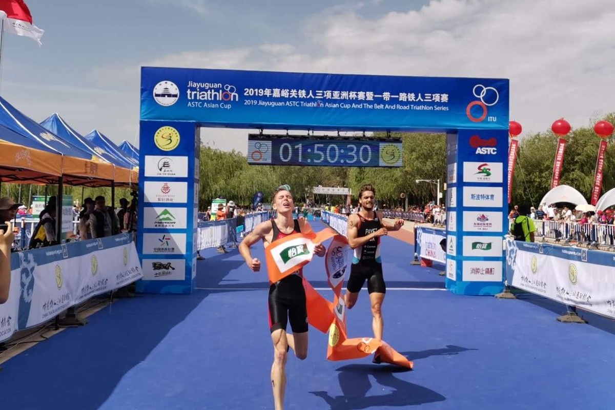 Hong Kong teen triathlon sensation Oscar Coggins has now won three