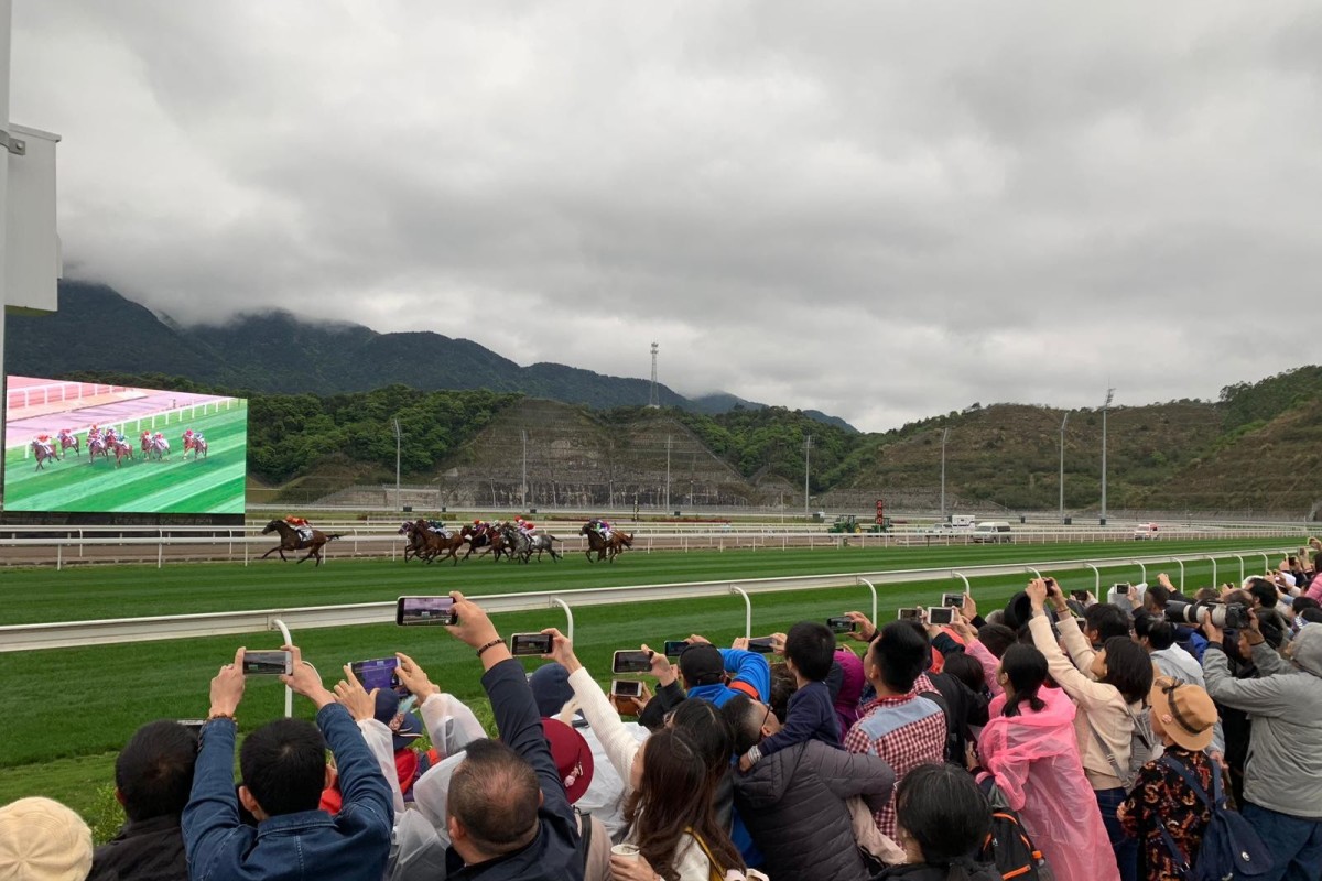 Fans embrace the first official race meeting at Conghua. Photos: Kenneth Chan