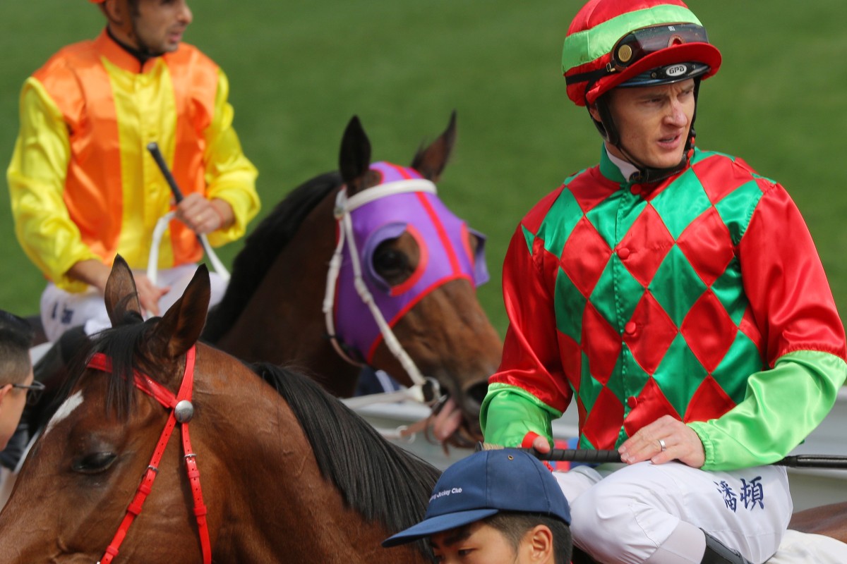Regency Legend returns under Zac Purton after winning in Class Two company in January. Photos: Kenneth Chan