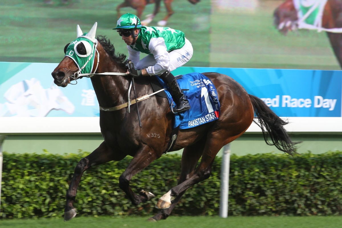 Pakistan Star wins last year’s Group One Champions & Chater Cup. Photos: Kenneth Chan