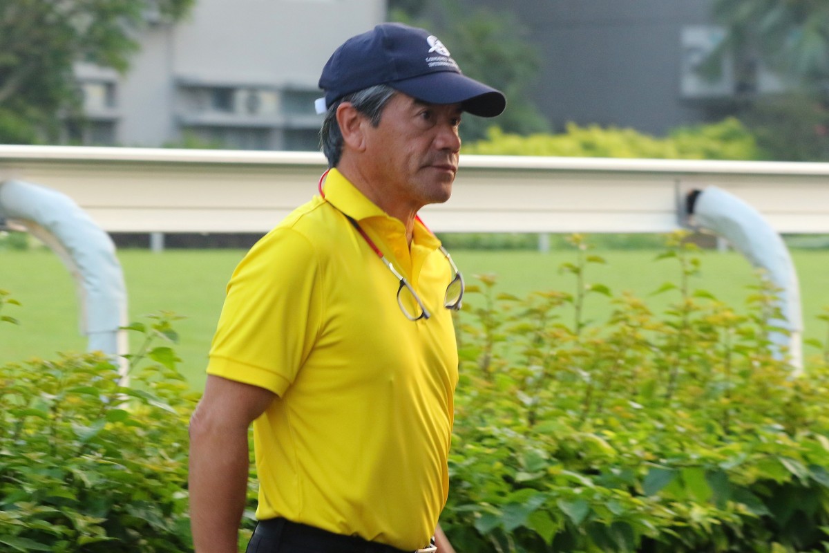 Hong Kong Bet’s trainer Tony Cruz at Sha Tin on Thursday morning. Photos: Kenneth Chan