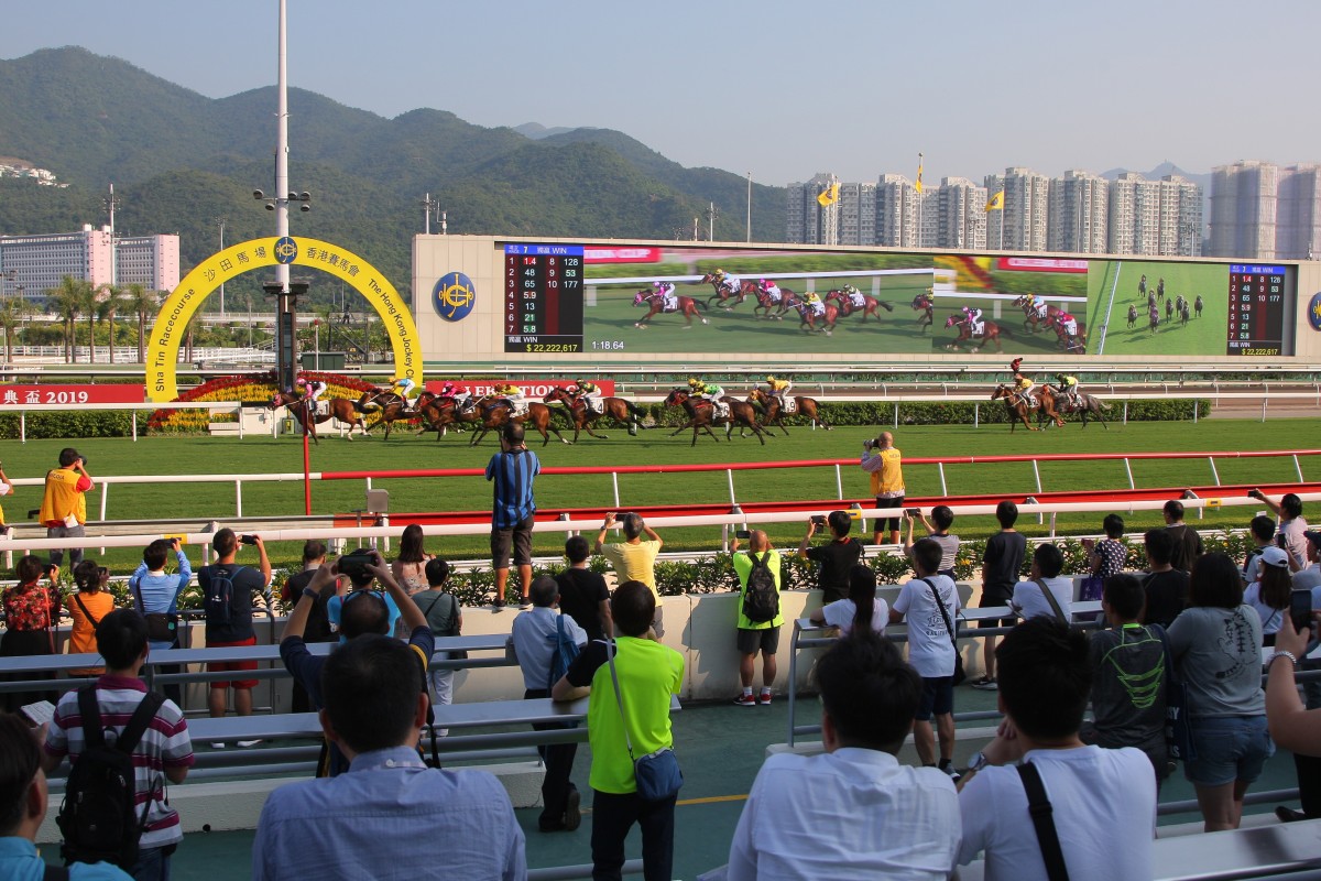 Beauty Generation wins the Group Three Celebration Cup at Sha Tin on Tuesday. Photos: Kenneth Chan