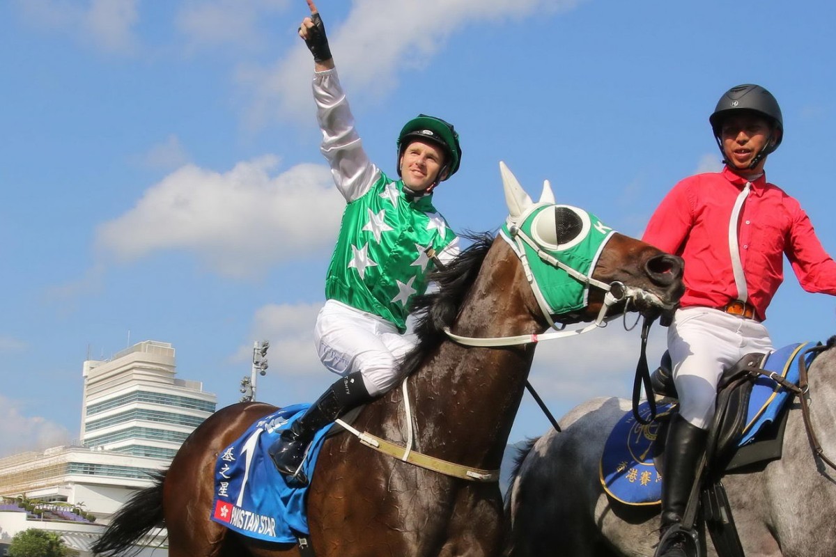 Pakistan Star wins the Group One Champions & Chater Cup (2,400m) at Sha Tin in 2018. Photos: Kenneth Chan