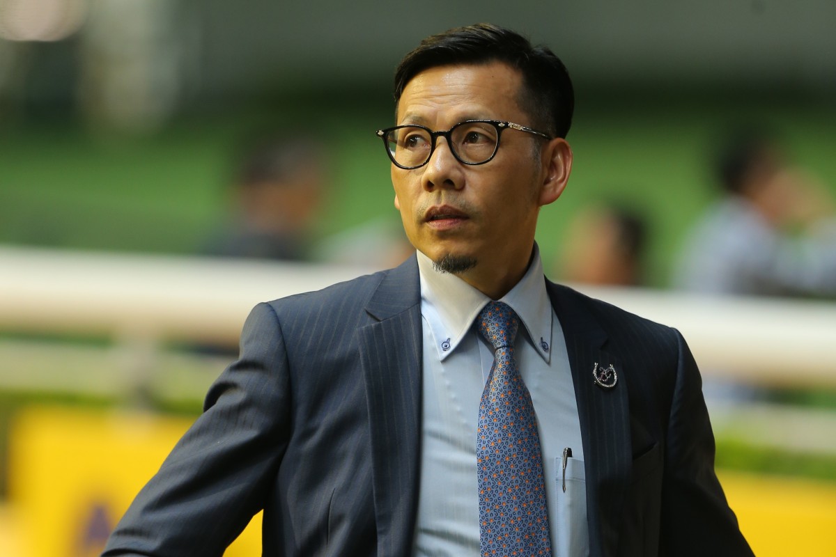 Trainer Frankie Lor at Happy Valley on Wednesday night. Photos: Kenneth Chan