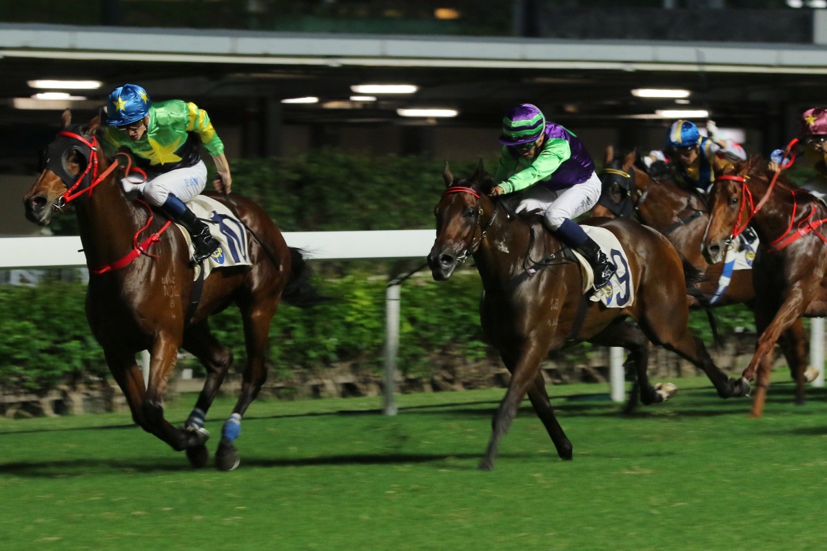 Flash Famous wins at Happy Valley on Wednesday night. Photo: Kenneth Chan
