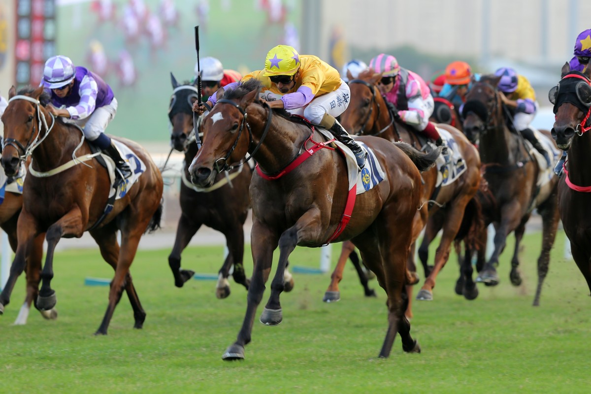 More Than This thunders home to win at Sha Tin on Sunday. Photos: Kenneth Chan