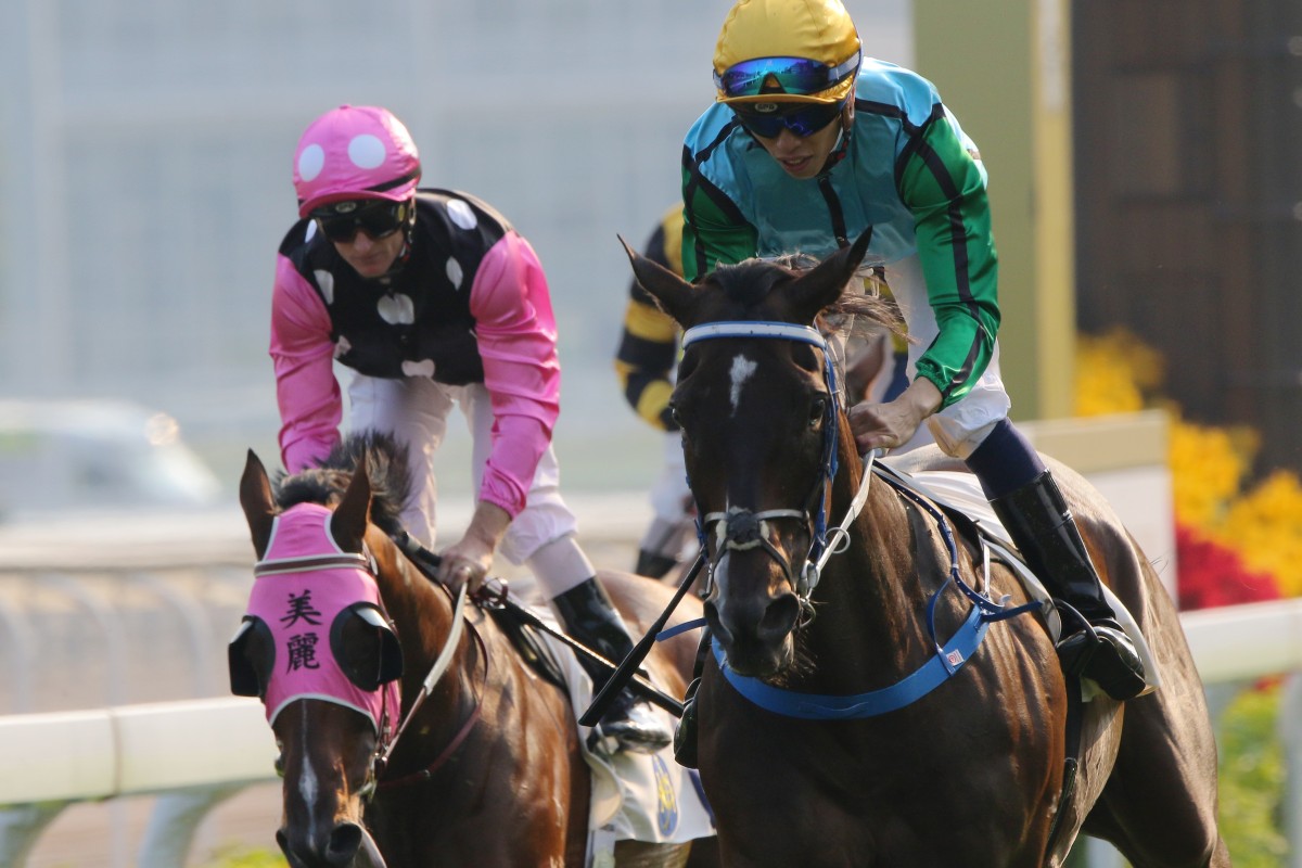 Beauty Generation (left) is beaten by Rise High (right) last month. Photos: Kenneth Chan