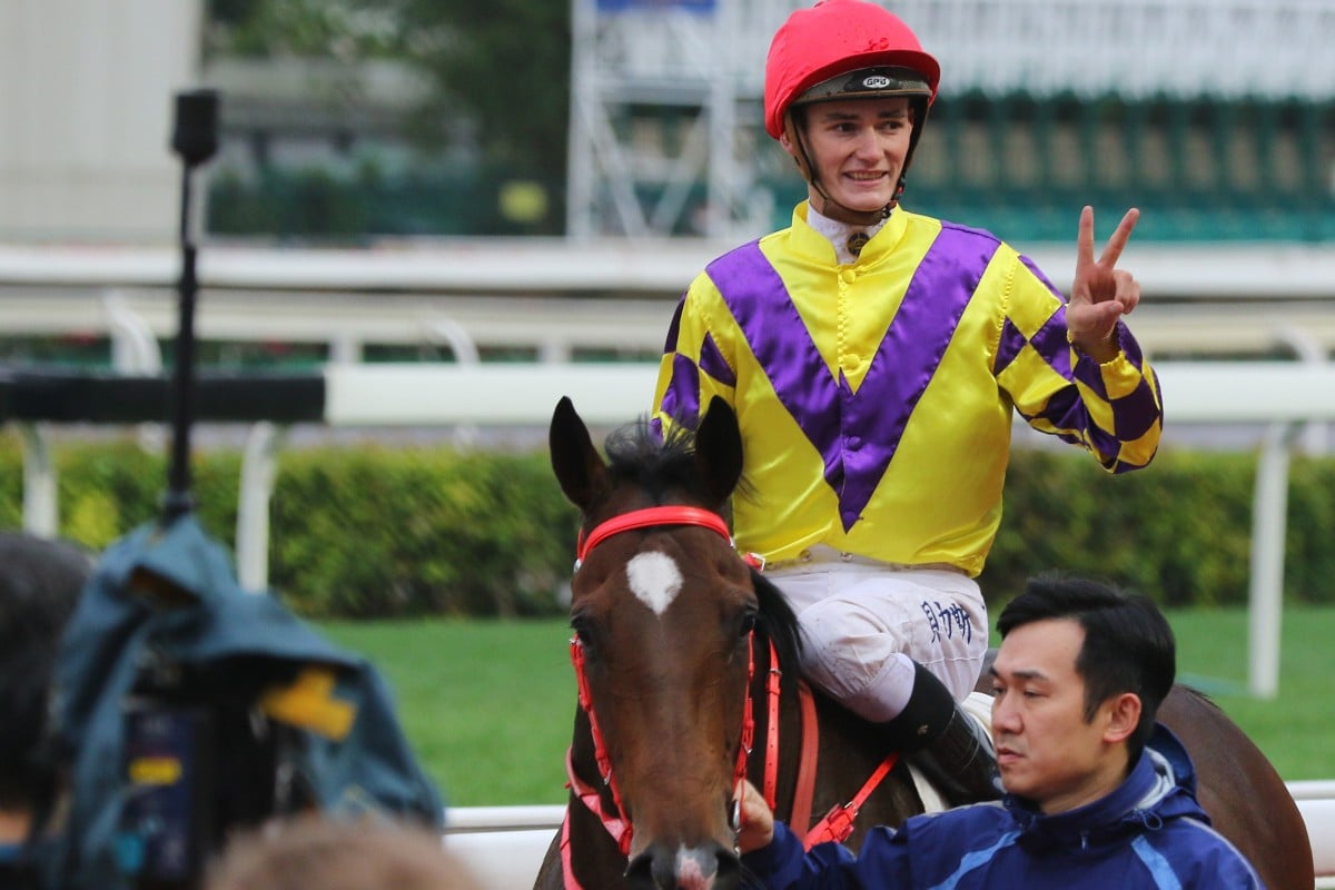 Regan Bayliss returns after winning on Champion’s Way at Sha Tin. Photos: Kenneth Chan