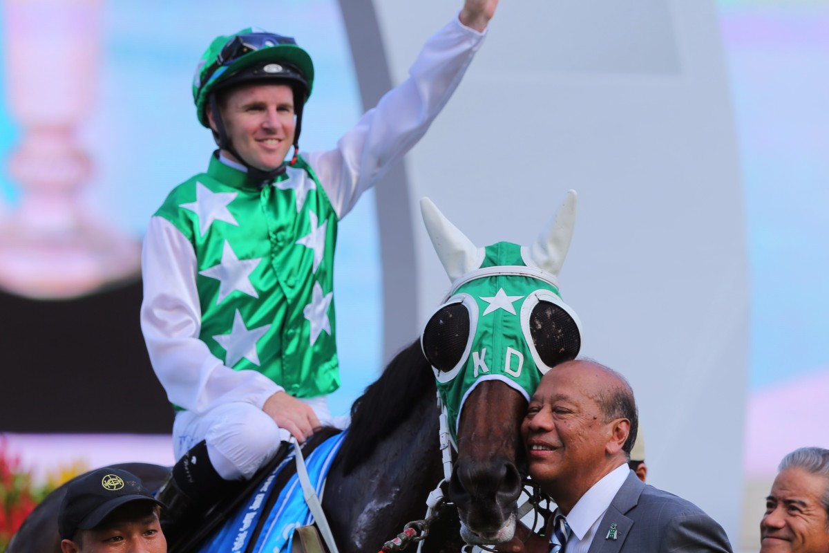 Pakistan Star wins his second Group One at Sha Tin. Photos: Kenneth Chan