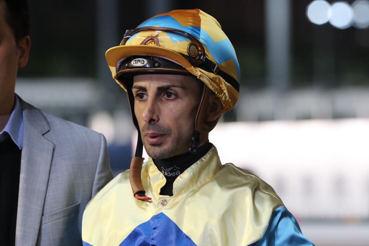 Jockey Alberto Sanna. Photos: Kenneth Chan