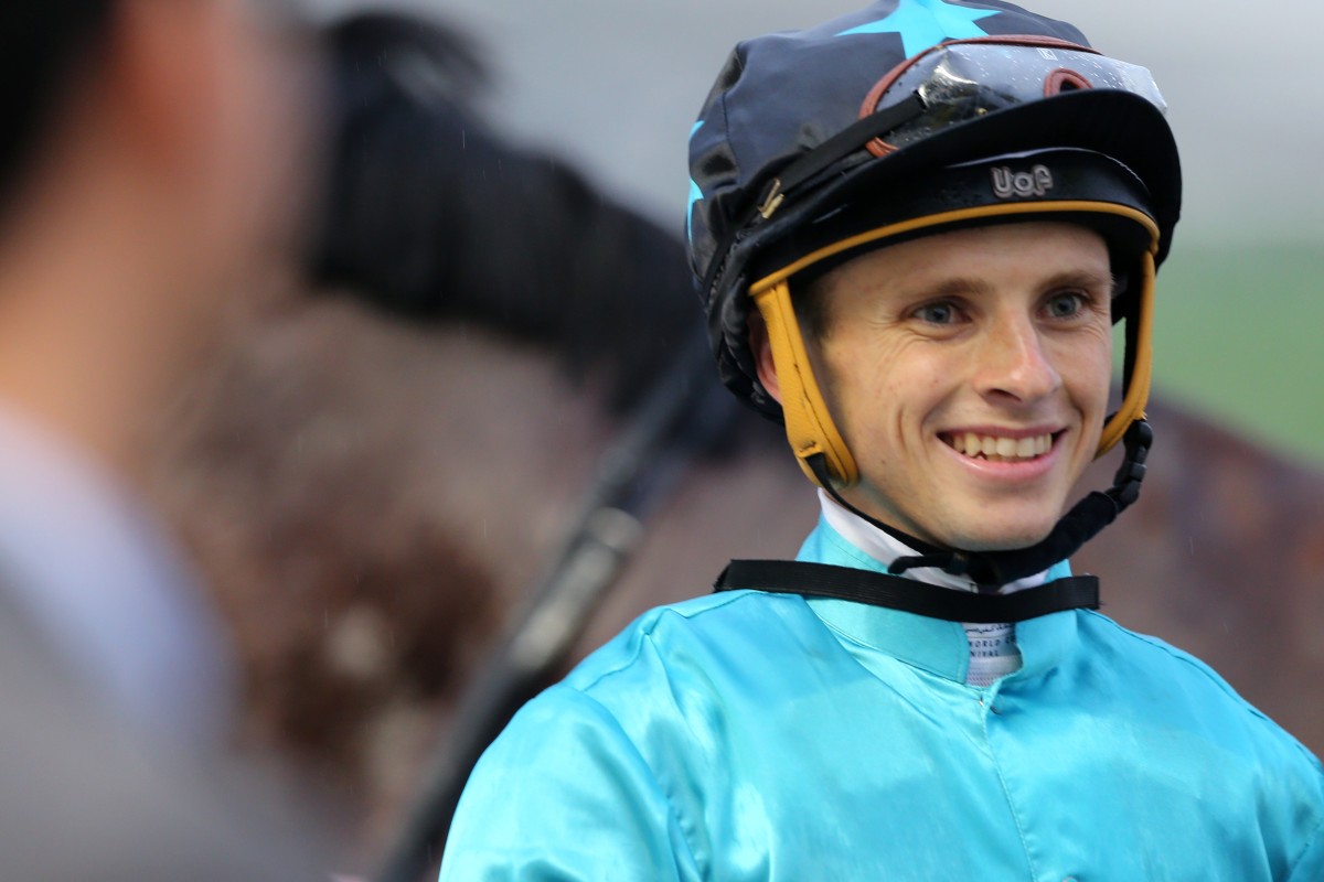 Lyle Hewitson celebrates the win of Last Kingdom at Sha Tin on Sunday. Photos: Kenneth Chan