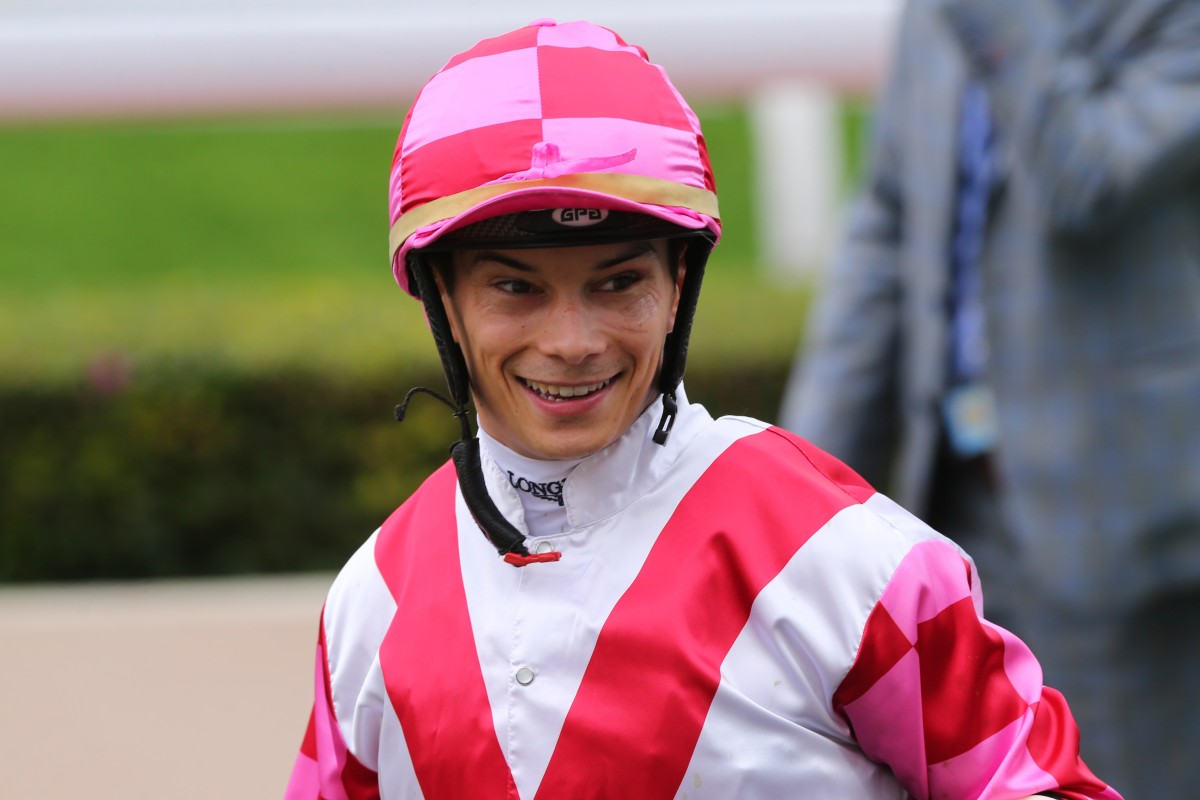 Alexis Badel after the win of Super Wealthy at Sha Tin on Wednesday. Photos: Kenneth Chan