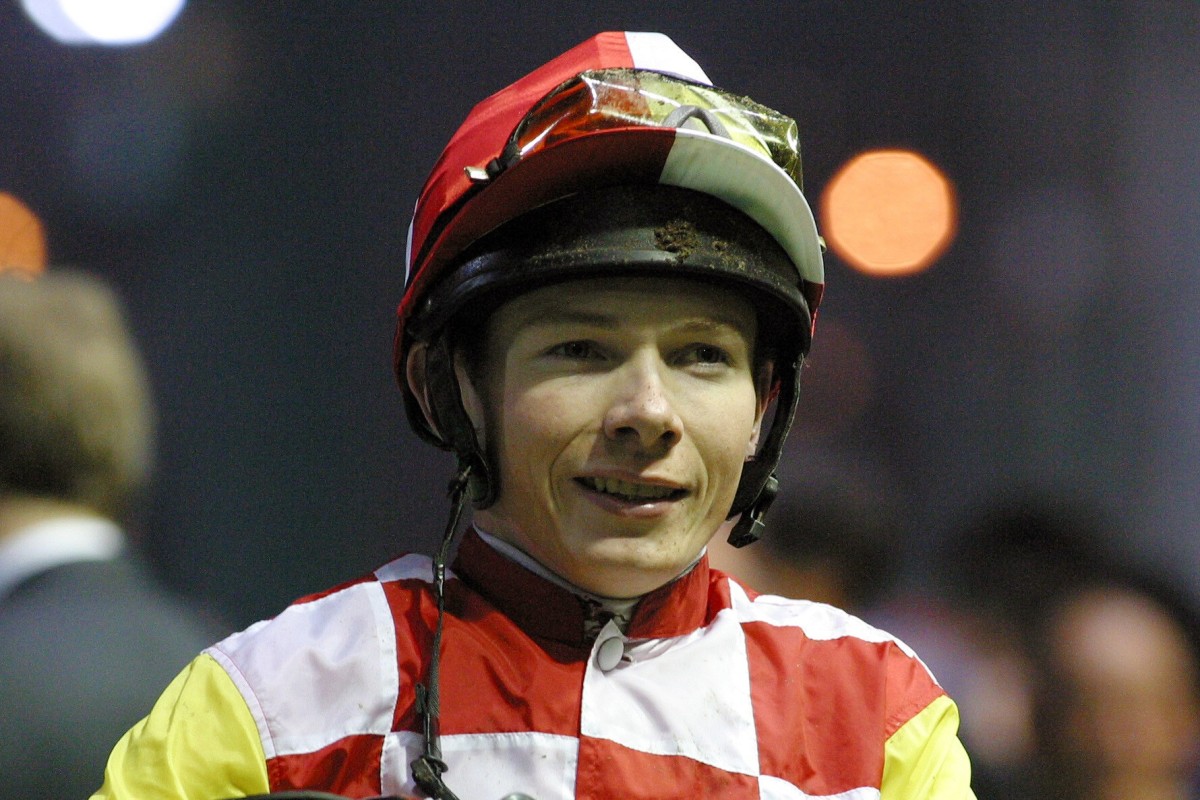 Jamie Spencer celebrates a winner at Happy Valley back in 2003. Photos: Kenneth Chan