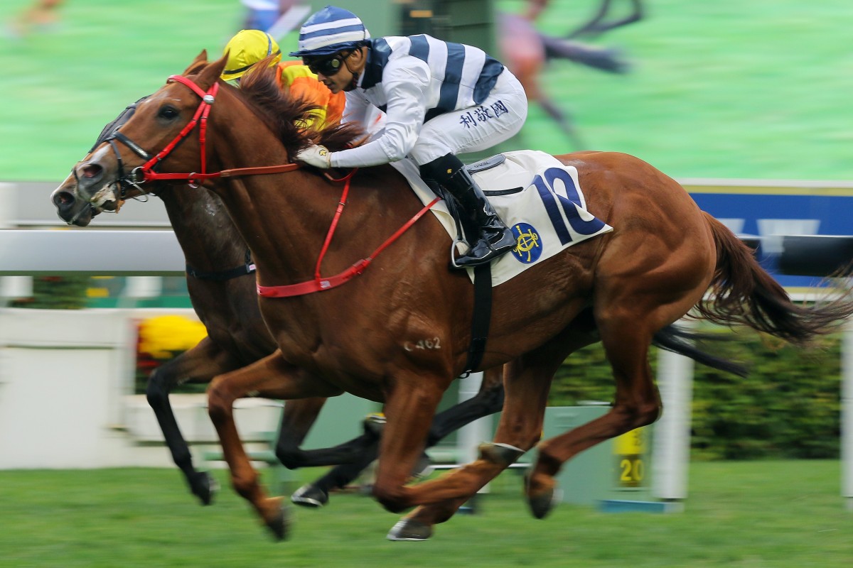 Grant van Niekerk guides Butterfield to victory at Sha Tin on Sunday. Photos: Kenneth Chan
