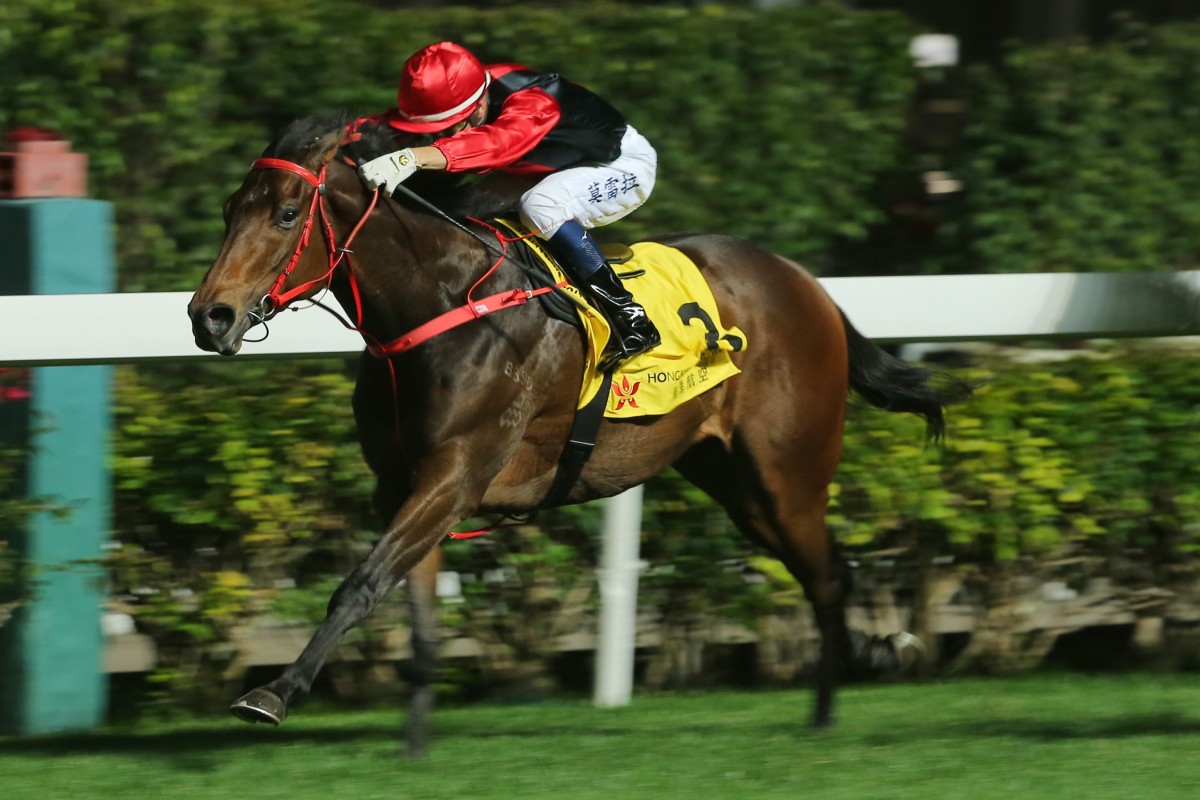 Country Star bolts to victory at Happy Valley in January last year. Photos: Kenneth Chan