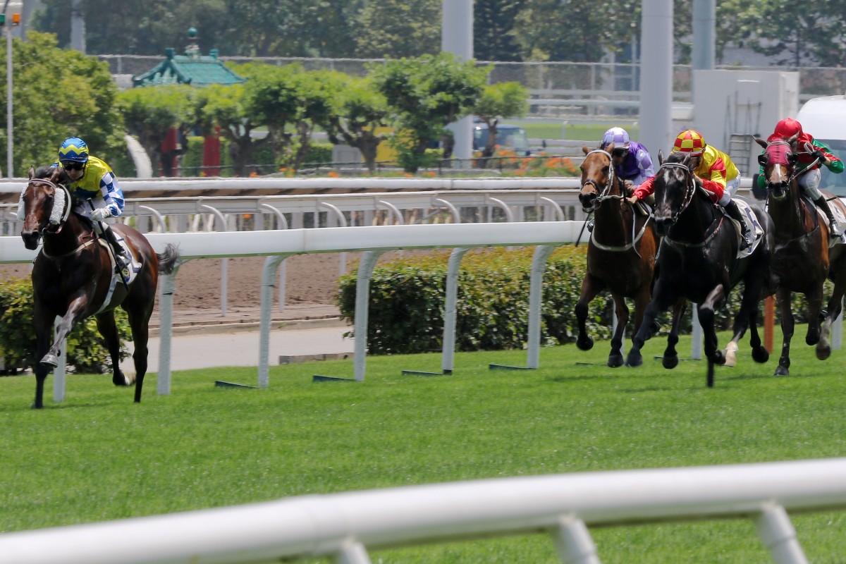 Chefano clears out to win the Group Three Queen Mother Memorial Cup. Photos: Kenneth Chan