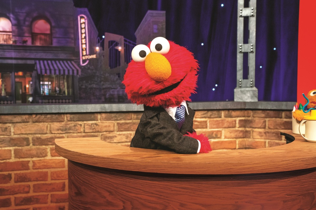 Muppet Elmo from Sesame Street is getting his own talk show. This image released by Sesame Workshop shows muppet character Elmo, who will host a family friendly show called “The Not Too Late Show with Elmo.” It begins streaming May 27 on HBO Max. (Richard Termine/Sesame Workshop via AP) Photo: AP