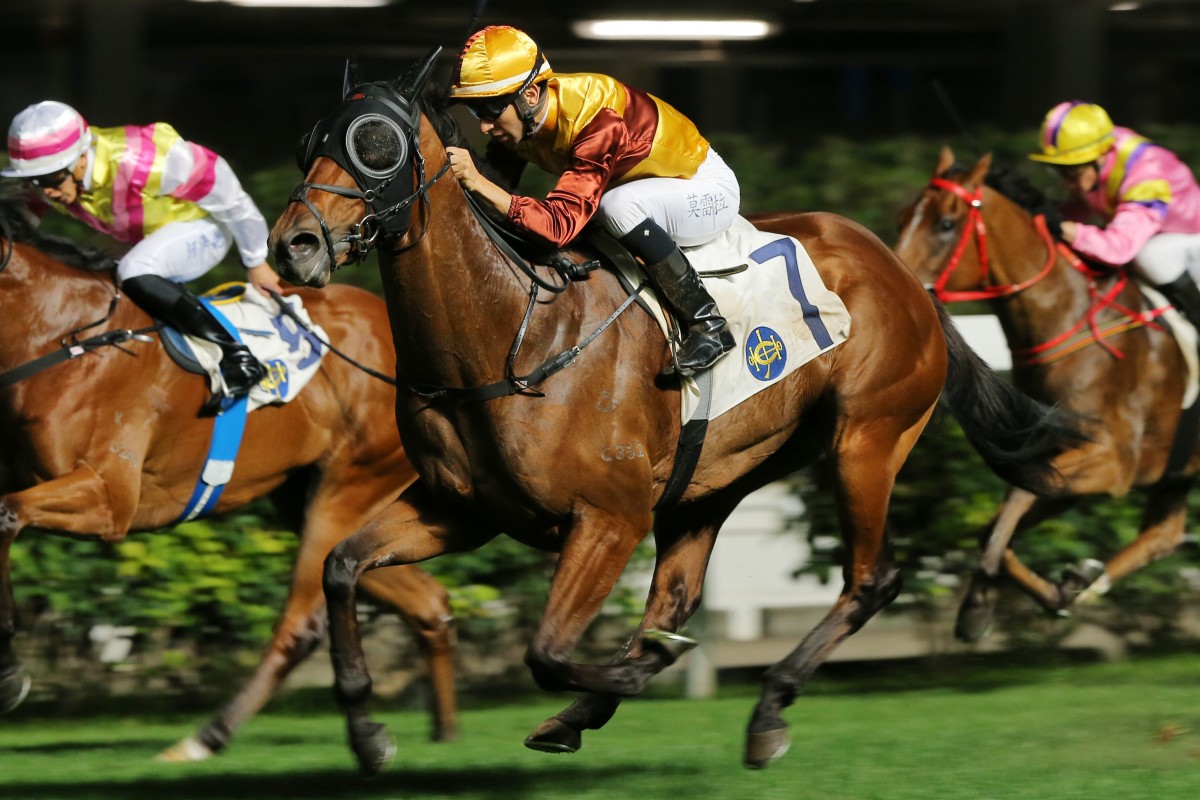 Joao Moreira guides Simply Fluke to victory at Happy Valley last month. Photos: Kenneth Chan