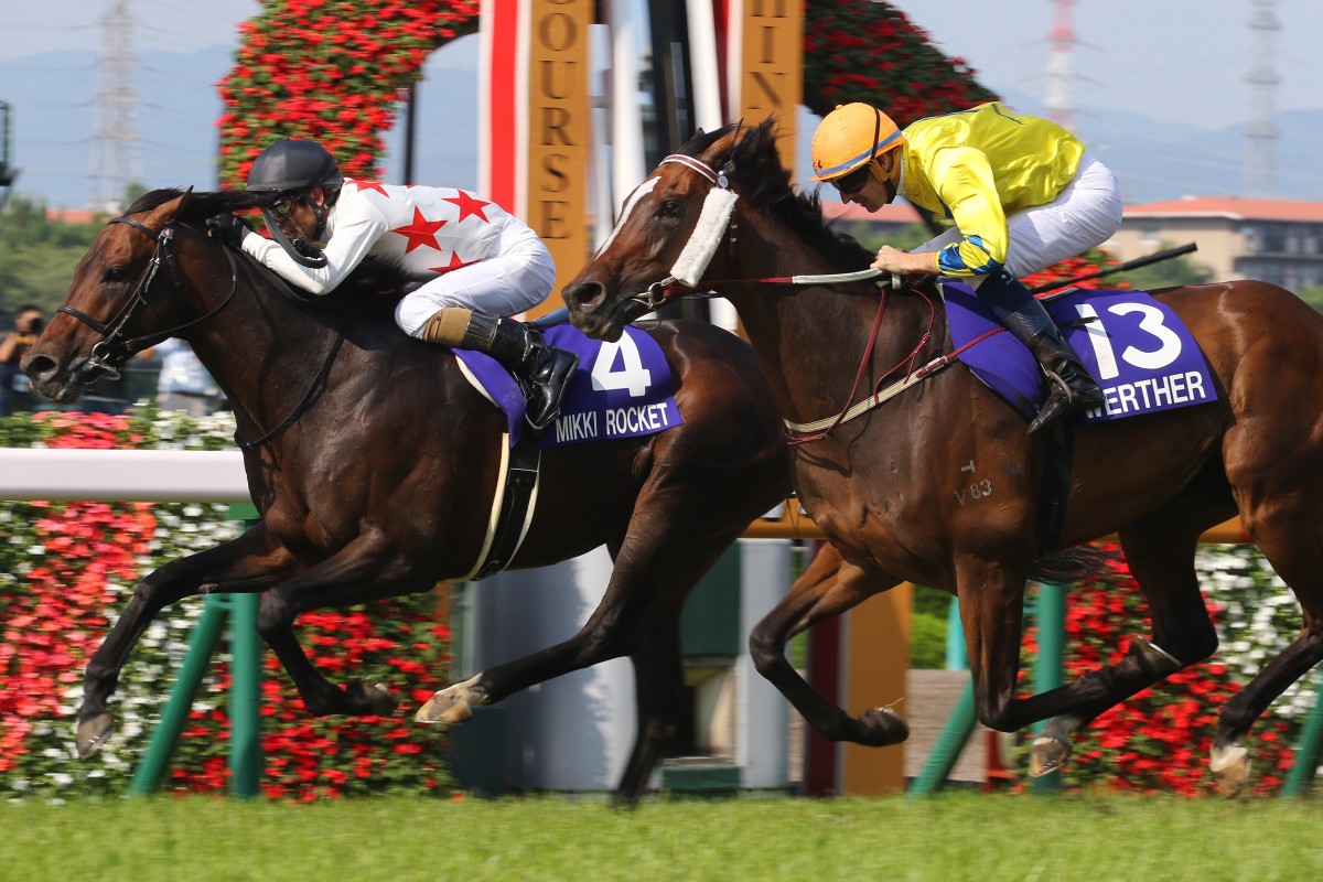 Mikki Rocket beats Werther in the 2018 Takarazuka Kinen. Photo: Kenneth Chan