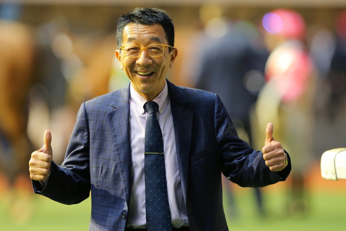 Me Tsui celebrates a winner earlier this season. Photos: Kenneth Chan