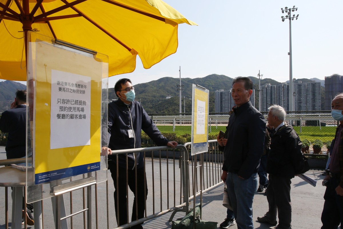 Racing fans are knocked back at the gate at Sha Tin. Photos: Kenneth Chan