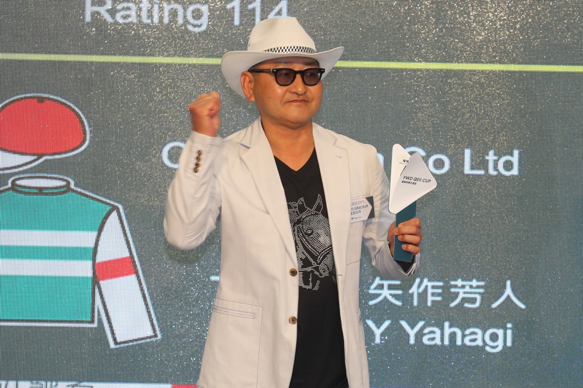 Trainer Yoshito Yahagi at last year’s Champions Day barrier draw. Photos: Kenneth Chan