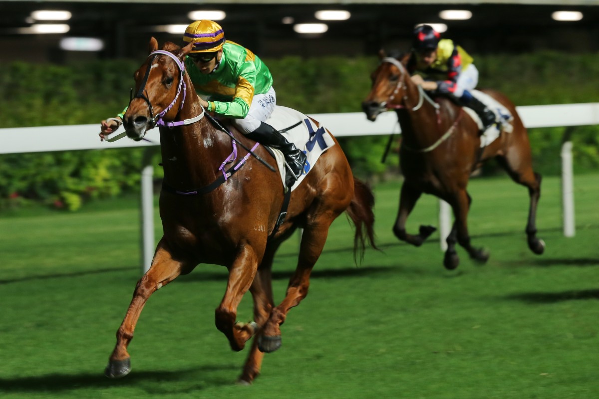 Classic Unicorn dashes clear to win well at Happy Valley last month. Photos: Kenneth Chan