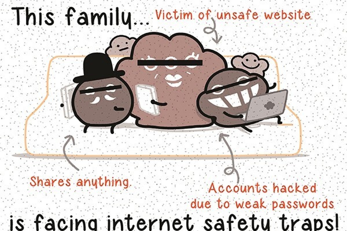 Google collaborating with the artist DustyKid, who has created a series of informative images that highlights particular dangers online and provides simple safety tips.