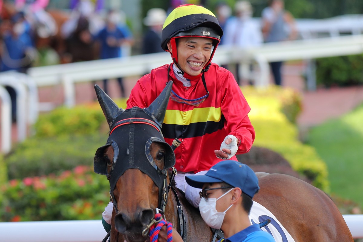 Jack Wong returns after winning on Water Diviner at Sha Tin on Saturday. Photos: Kenneth Chan