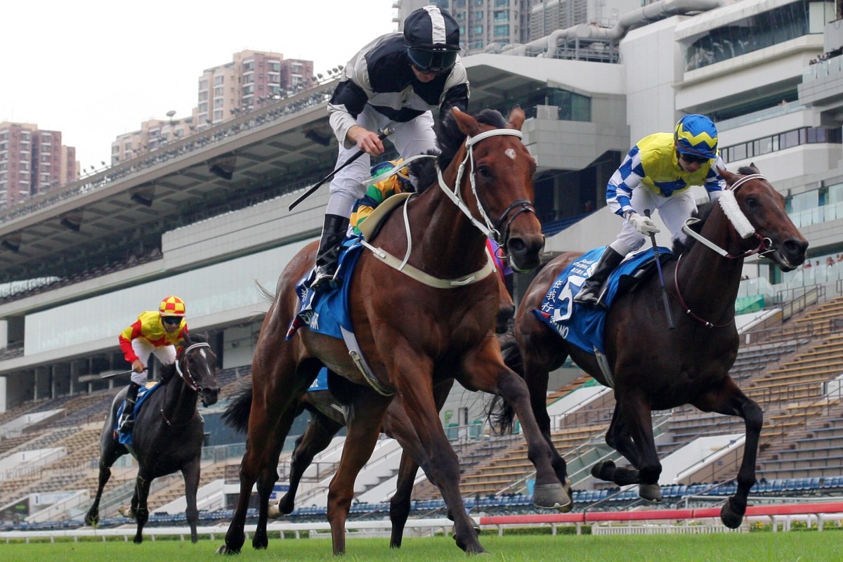 Exultant takes out the Group One Champions & Chater Cup. Photos: Kenneth Chan
