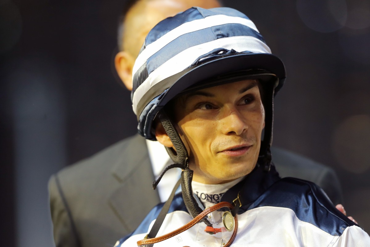 Alexis Badel after riding a winner in Hong Kong this season. Photos: Kenneth Chan