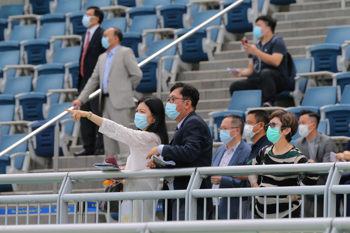 Jockey Club members watch the races at Sha Tin on Wednesday. Photos: Kenneth Chan