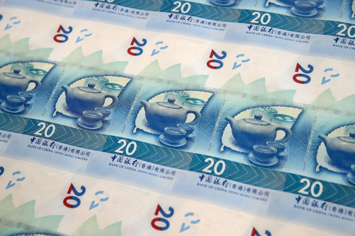 The HKD is pegged to the US dollar within a narrow range of HK$7.75 to HK$7.85 per USD. (Photo SCMP / Winson Wong)
