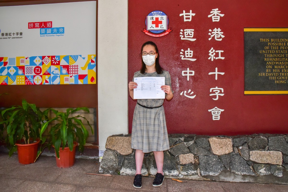 Mary Lam Ka-yan would do copybook exercises every day to increase her writing speed for the HKDSE. Photo: Handout, provided by Lam Ka-yan, Mary