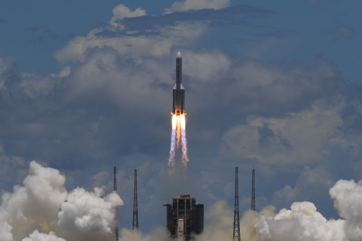 And we have lift-off! Photo: AFP
