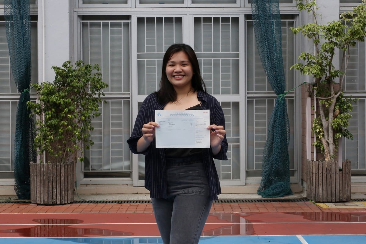 Donna Izabel aspires to be a lawyer. She scored 25 points in her HKDSE exams. Photo: Jonathan Wong