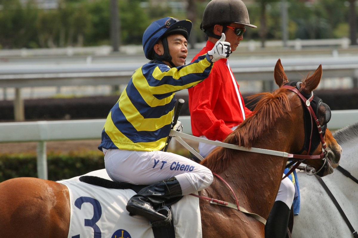 Howard Cheng, enjoying a win at Sha Tin in February 2016, is now riding in the UK. Photo: Kenneth Chan